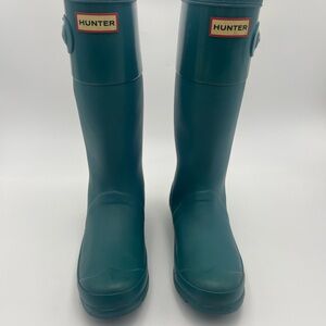 Hunter-SZ 6-women-Original Matte Teal Waterproof Outdoor Rain Boot-EU 37-UK 4